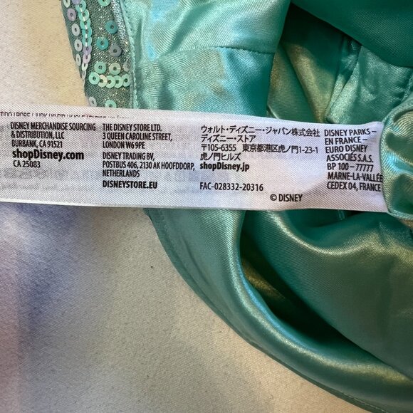 Disney Couture Princess Little Mermaid Sequin Mini Dress Girls 5/6 - Picture 8 of 13